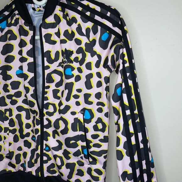 Adidas Girls Track Zip Up Jacket Size 9/10 - Picture 3 of 10